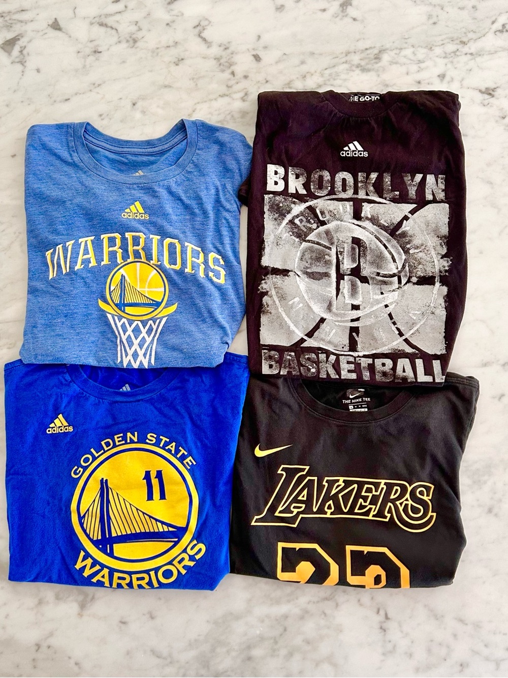 NBA Youth Medium Basketball Ts- 4 pack-Vintage. Age 10 12